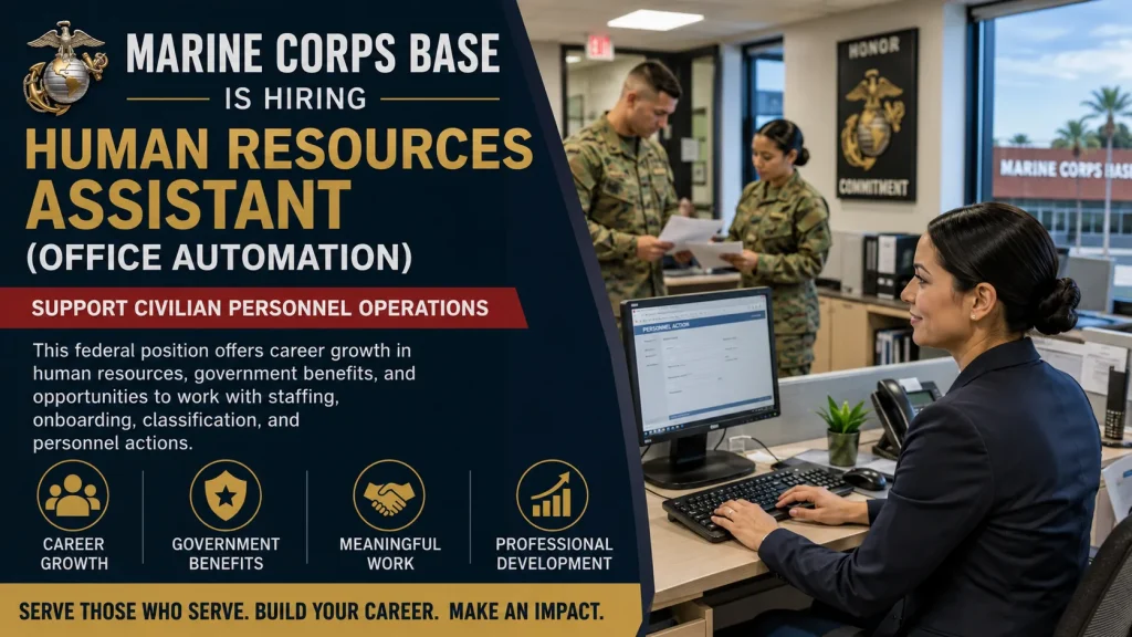 Human Resources Assistant Job | Marine Corps Base