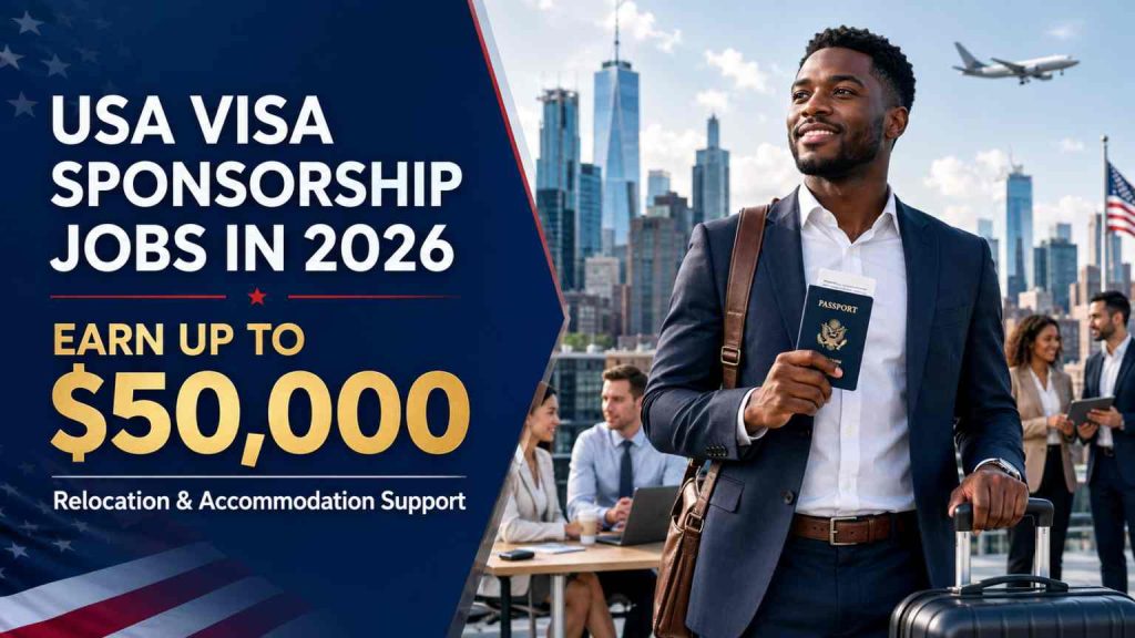 USA Visa Sponsorship Jobs: Earn Up to $50,000 with Relocation and Accommodation Support